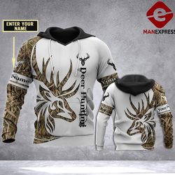 vh customize deer hunting 1012 3d print hoodie