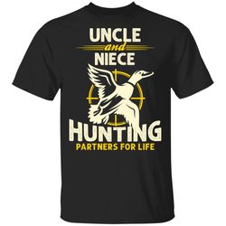 uncle and niece hunting partners for life t-shirt mt06