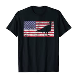 turkey hunting t shirt american flag usa 4th of july bird
