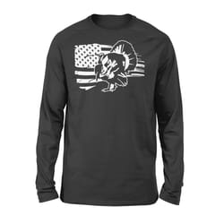 turkey hunting american flag long sleeve shirt gifts for hunter &8211 fsd1318d06