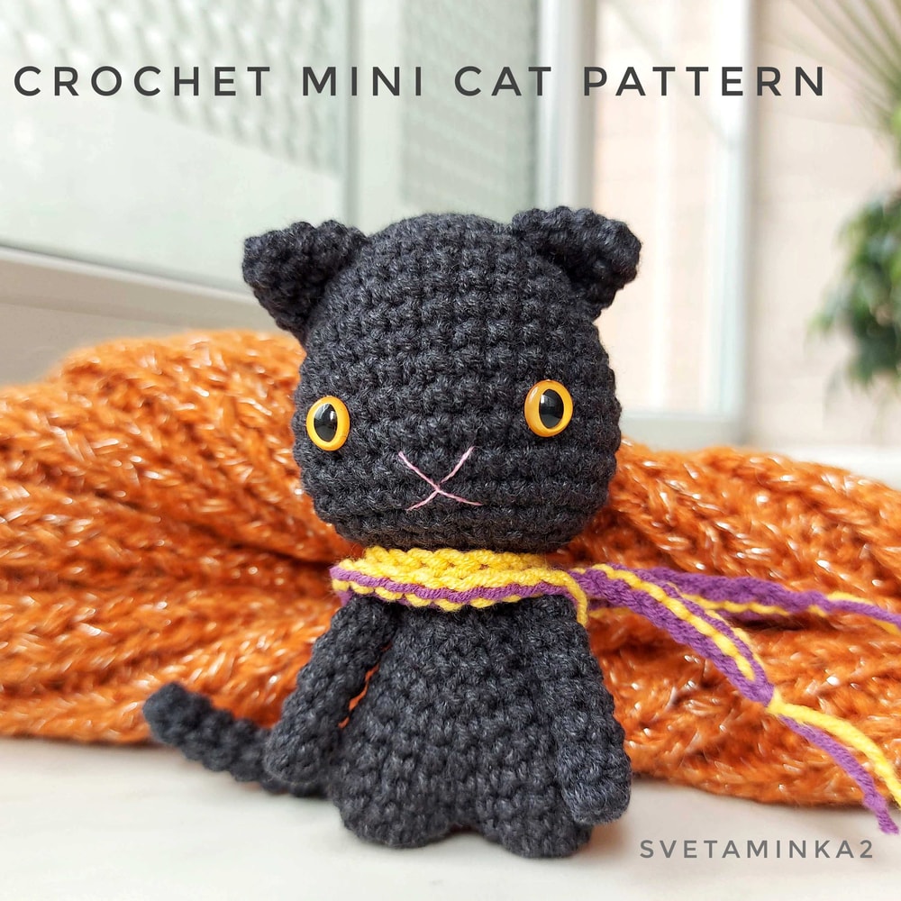 Cat Crochet Pattern Amigurumi Cute Toy Tutorial 0