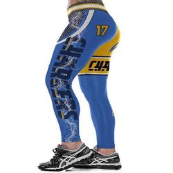 3D Los Angeles Chargers Printed Yoga Fitness Leggings