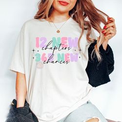 12 new chapters 365 new chances shirt, new years shirt, happy new year shirt, simple new year shirt, disco ball shirt