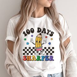 100 Days Of School Shirt, Happy 100 Days Shirt, Retro Boho 100 Days Of School Shirt, 100 Days Teacher Shirt