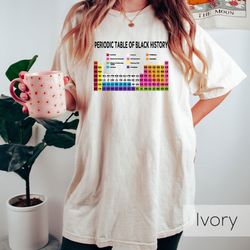 periodic table of black history shirt, black history month shirt, black history shirt, periodic table of black history