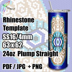 rhinestone template SS16 Hamsa Evil Eye bling tumbler, bling graph, tumbler wrap, lucky tumbler, Bedazzled template 212