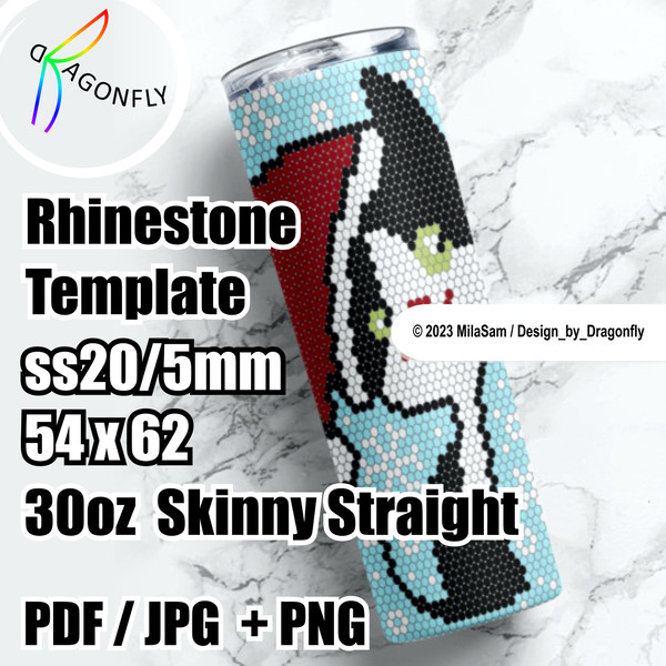 rhinestone bling tumbler template ss20 honeycomp for 30oz straight 218.jpg