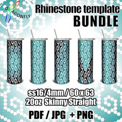 Bundle Rhinestone tumbler template / 5 Christmas designs / bling tumblers - 222