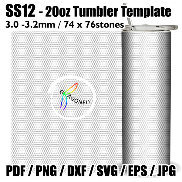Rhinestone template for 20oz tumbler, 10ss, 12ss, 16ss, 20ss, BUNDLE, Cricut, Silhouette, svg, png, instant download 12.jpg