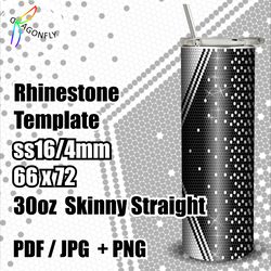 Ombre Rhinestone Tumbler Pattern for 30oz / 16ss / bling Tumbler template, PNG Rhinestone Guide - 248
