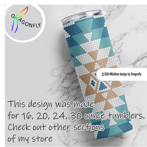 Rhinestone template for 30 oz tumbler - Aztec design - SS20 | Inspire ...