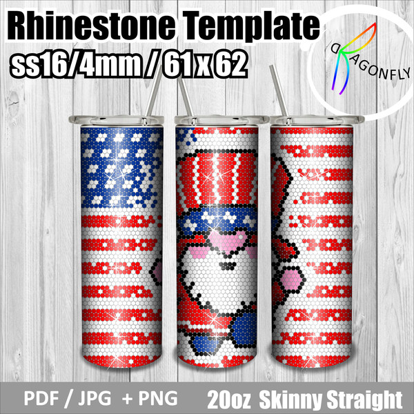 TRUMP 2024 rhinestone template for tumbler 20 OZ.jpg