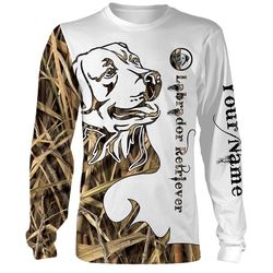 Labrador Retriever Hunting dog Camo Customize Name 3D All Over Printed Shirts Personalized gift For Dog Lovers NQS691