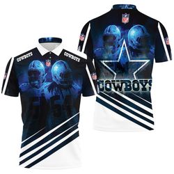 Leighton Vander Esch &amp Jaylon Smith Dallas Cowboys 3D Polo Shirt