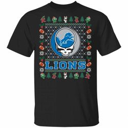 Lions T-Shirt Christmas Grateful Dead Deadhead Tee VA08