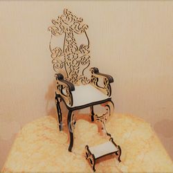 Digital Template Cnc Router Files Throne Cnc for Wood Laser Cut Pattern