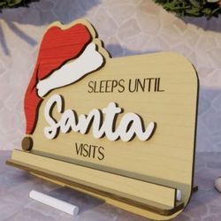Digital Template Cnc Router Files Christmas Countdown Cnc for Wood Laser Cut Pattern
