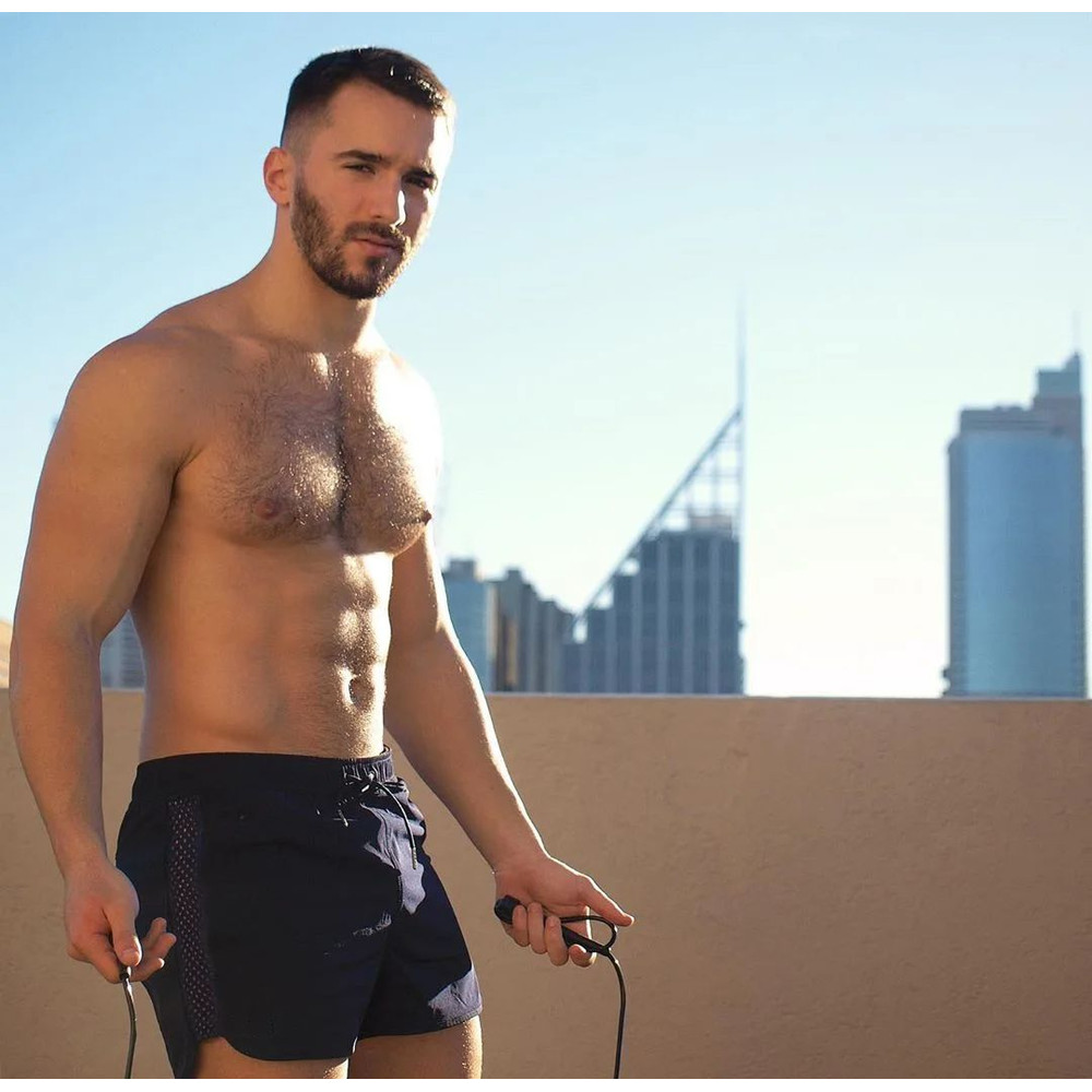 Men Quick Dry Mesh Fitness Running Shorts With Pockets Gym  Training Sports Shorts For Summer 0