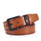 Mens PU Leather Belt with Alloy Pin Square Buckle Business  Leisure WaistBelts for Men