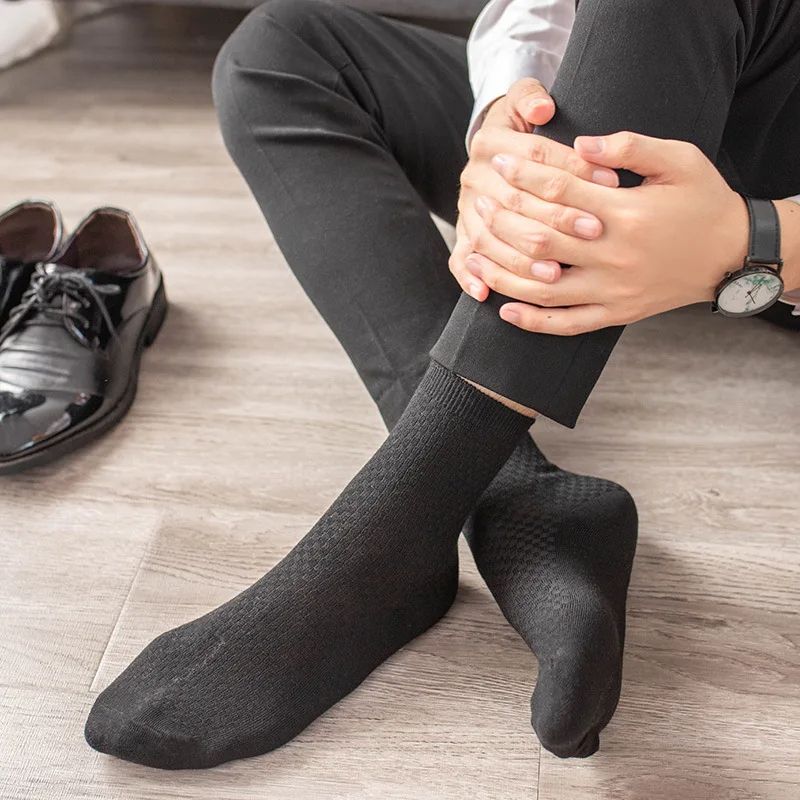 Men Antibacterial Bamboo Fiber Socks