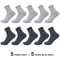 Men Antibacterial Bamboo Fiber Socks Quarter Ankle High Comfortable Breathable Dress Socks 12
