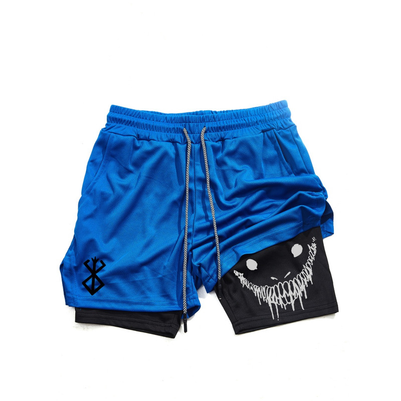 Men Gym Shorts With Double Layer Breathable Running Shorts For Workouts  Training 2