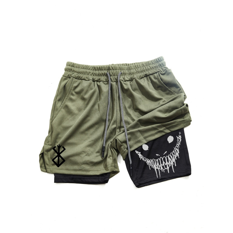 Men Gym Shorts With Double Layer Breathable Running Shorts For Workouts  Training 3