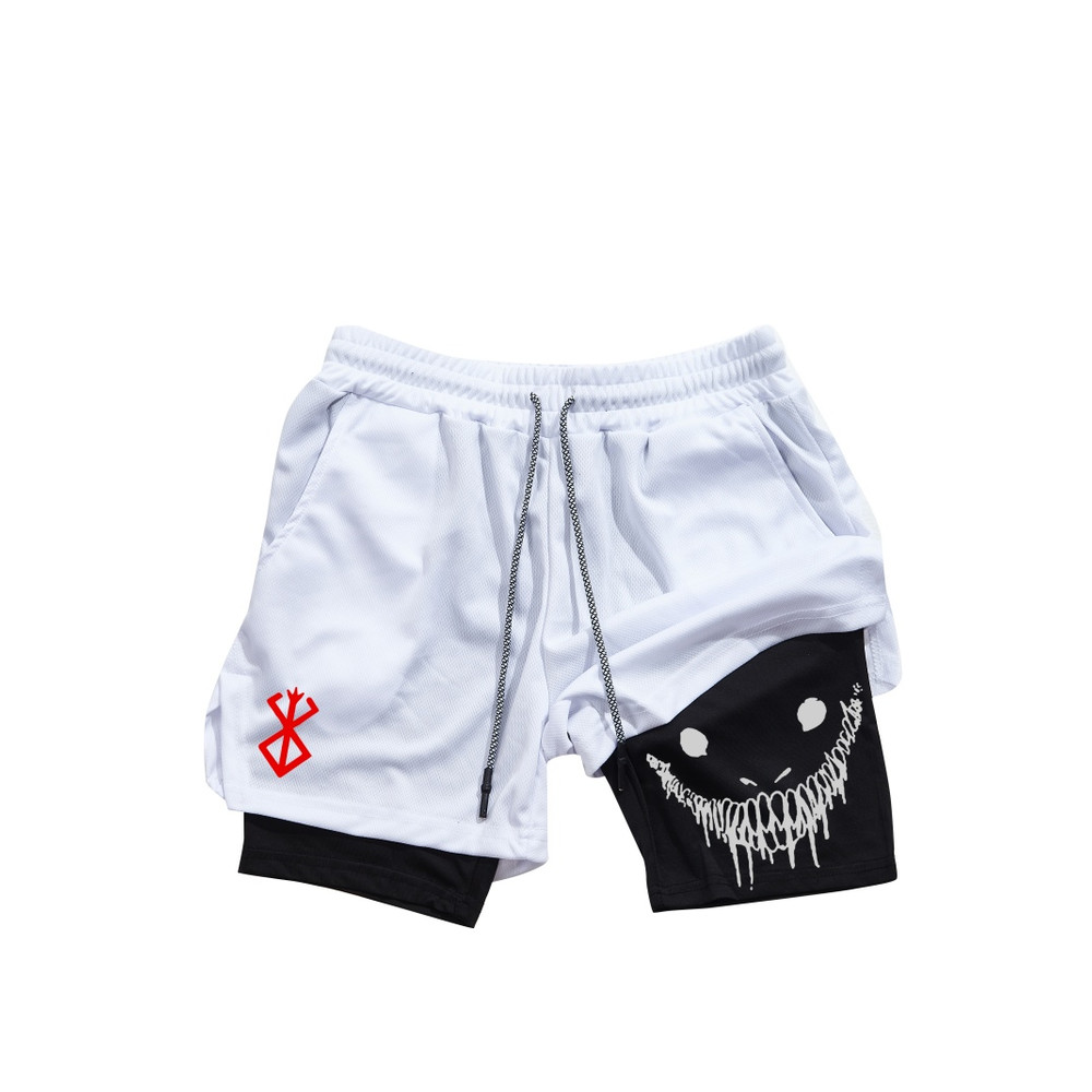 Men Gym Shorts With Double Layer Breathable Running Shorts For Workouts  Training 5