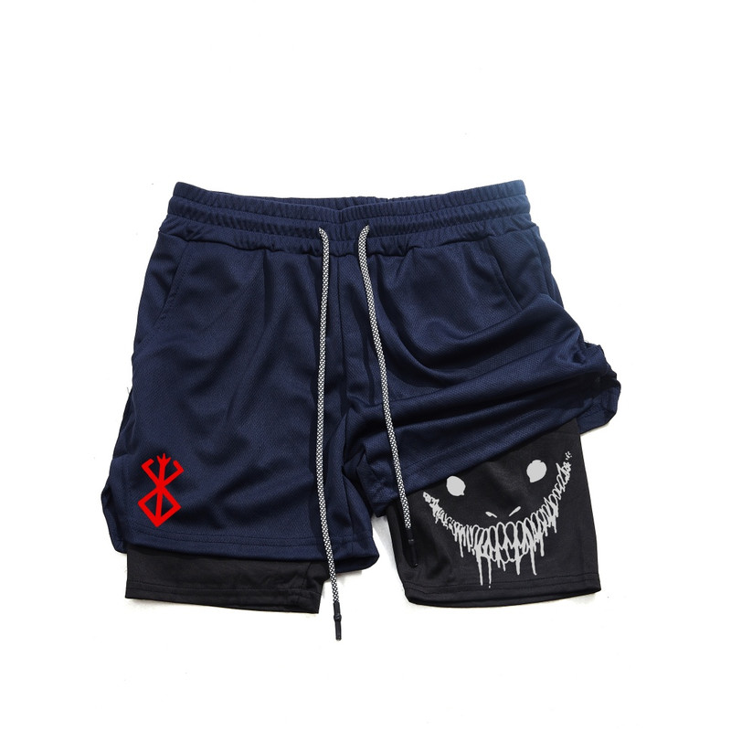 Men Gym Shorts With Double Layer Breathable Running Shorts For Workouts  Training 6