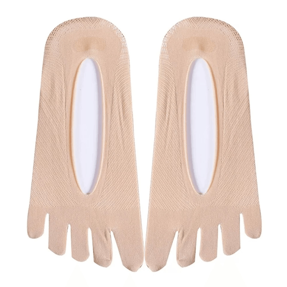 Mens Womens No Show Invisible Nonslip Boat Cotton Low Cut Toe Socks Breathable Five Finger Socks Fo 6