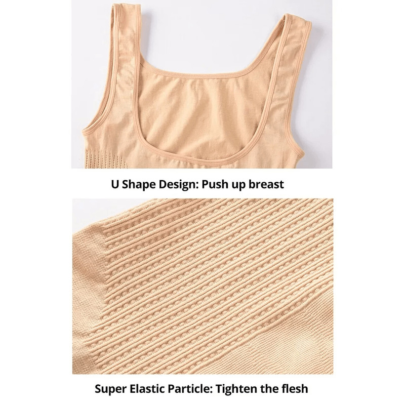 Women Tummy Control Camisole Body Shaper Cami Shaper Tank Top Slimming Seamless Undergarment For Sh 2