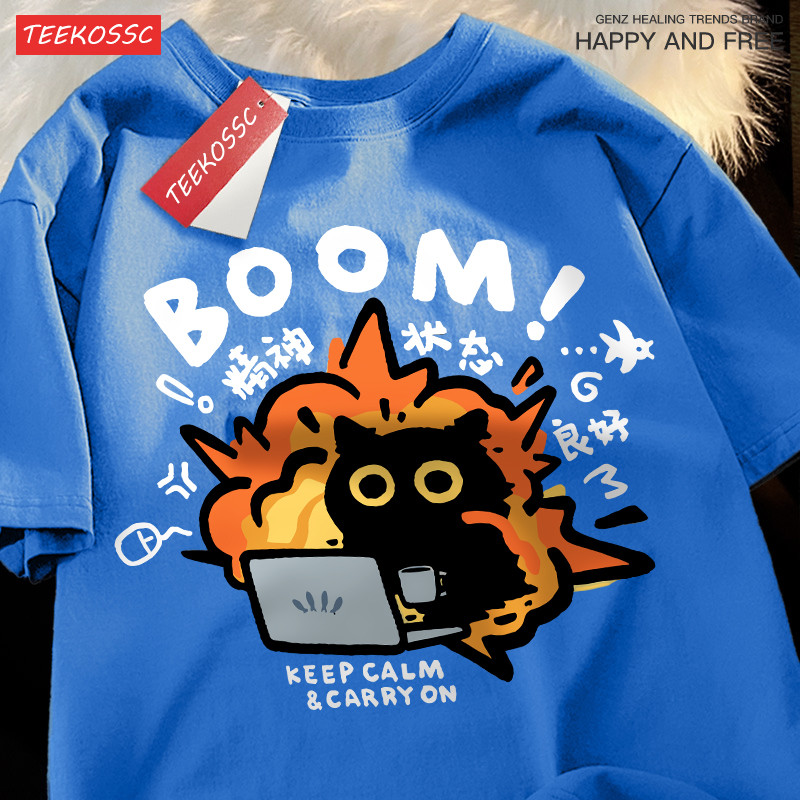 Good Mental State Pure Cotton T Shirt Loose Casual Oversized Top For Men  Women 3