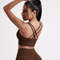 Women Cross Back Fitness Sport Bra Solid Color High Strength Tight Top Gym Yoga Training Underwear 11