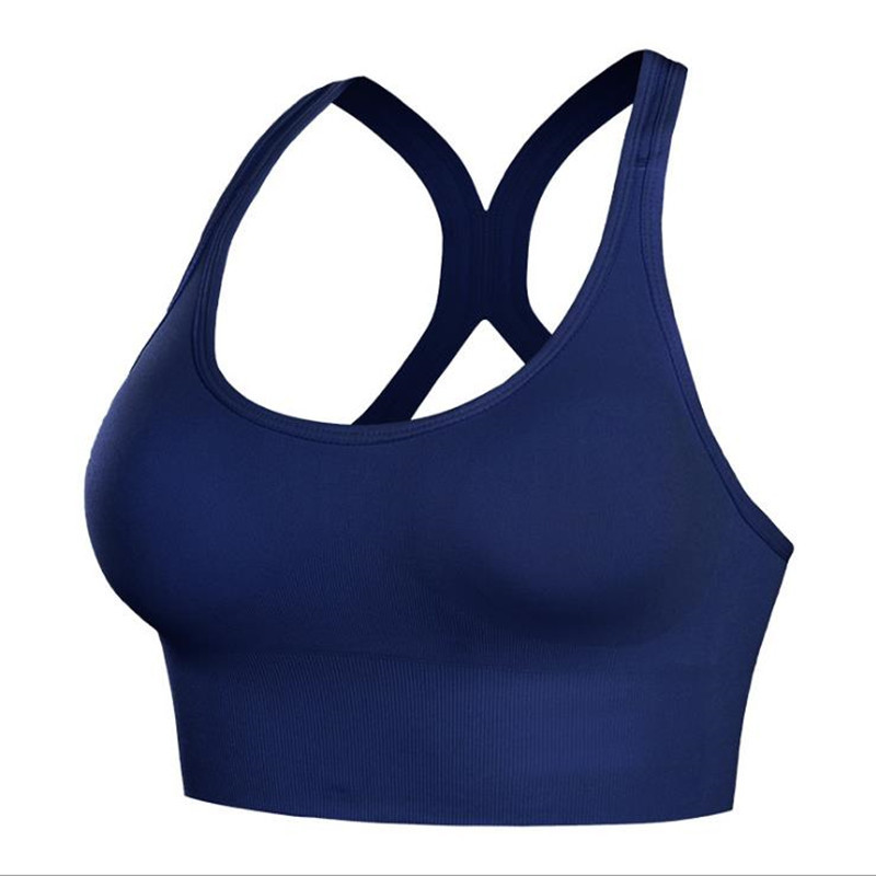 Breathable Wirefree Padded Push Up Sports Top, Solid Color Sexy Fashion Sports Bras, Gym Yoga Workout Bra Sports Bra Top