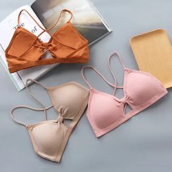 cross strap female brassiere fitness, sports suspender womens bra, seamless breathable lingerie summer beach underwear