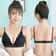 French Lace Women Bralette Soft Deep V Brassiere No Steel Ring Beauty Back Bra Girls Triangle Cup P 2