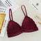 French Lace Women Bralette Soft Deep V Brassiere No Steel Ring Beauty Back Bra Girls Triangle Cup P 13