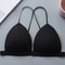 Front Closure Bra Sexy Lingerie Deep V Bralette, Seamless Push Up Bras for Women, Soft Brassiere Underwear