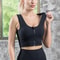 High Strength Sports Bra Womens Shock Proof Underwear, Anti Sagging Front Zipper Running Yoga Vest Fitness Wear