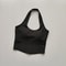 Womens Shockproof Running Gathering Bra One Piece Cup Summer New Sports Bra Hanging Neck Back Fitne 5