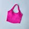 Womens Shockproof Running Gathering Bra One Piece Cup Summer New Sports Bra Hanging Neck Back Fitne 7
