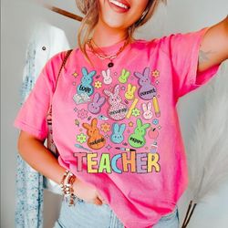 teacher of the sweetest peeps shirt, teacher easter day shirt, cute easter shirt, teaching favorite peeps shirt, teacher