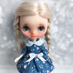Reserve. Petite. lythe, a miniature doll with real hair. This sad little cutie with braids comes in an adorable dress.