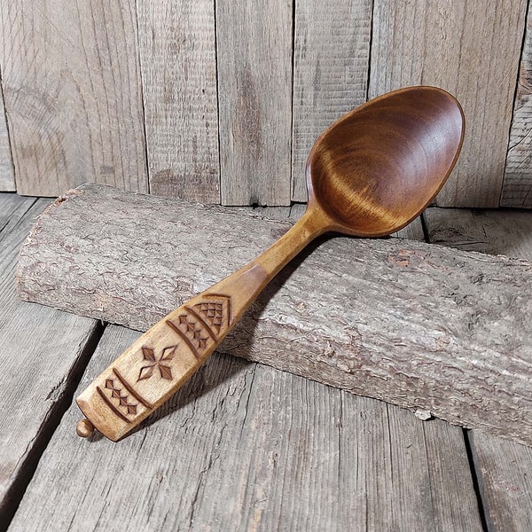 Wooden spoon template Sheet PDF printable Eating spoon draw Inspire