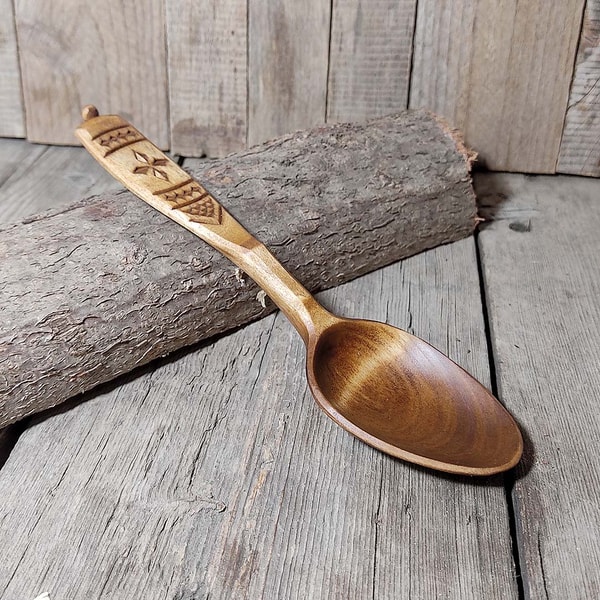 Wooden spoon template Sheet PDF printable Eating spoon draw - Inspire ...