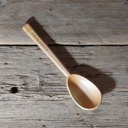 Handmade wooden tea spoon, Willow dessert spoon, 9th anniversary gift, Willow wood gift, Wedding anniversary willow wood