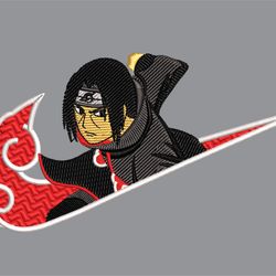 Itachi Uchiha Nike embroidery design, Naruto embroidery, Nike design, anime design, anime shirt, Digital download