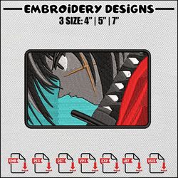 Katana man embroidery design, Anime embroidery, Anime design, Embroidery file, Embroidery shirt, Digital download