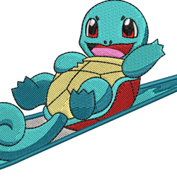 Squirtle Nike embroidery design, Pokemon embroidery, embroidery file, anime design, anime shirt, Digital download