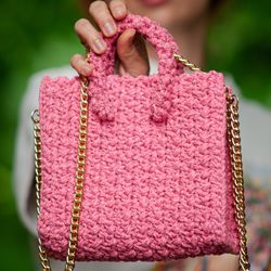 Mini Bag Crochet Pattern , Crochet Purse Video Tutorial Step-by-Step, Crochet Bag Pattern, Easy Crochet Pattern